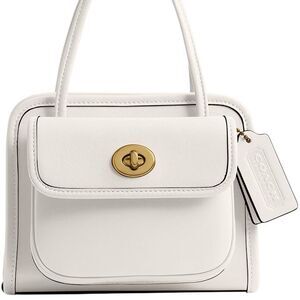 Coach Safari Mini Leather Satchel with Gold Hardware missing crossbody strap